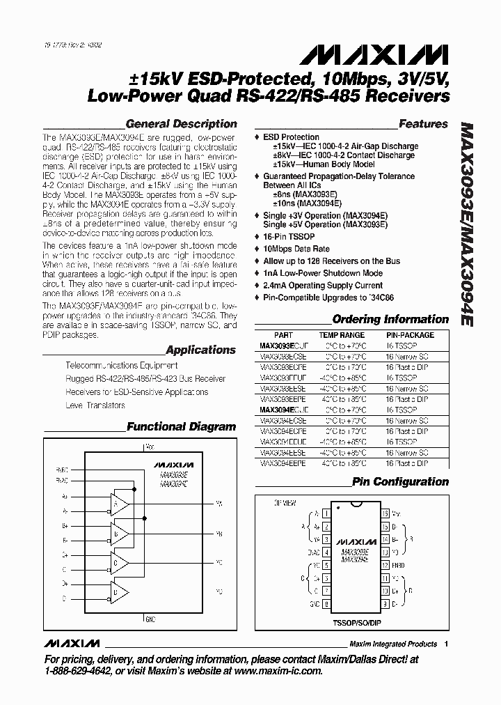 MAX3093E_46963.PDF Datasheet