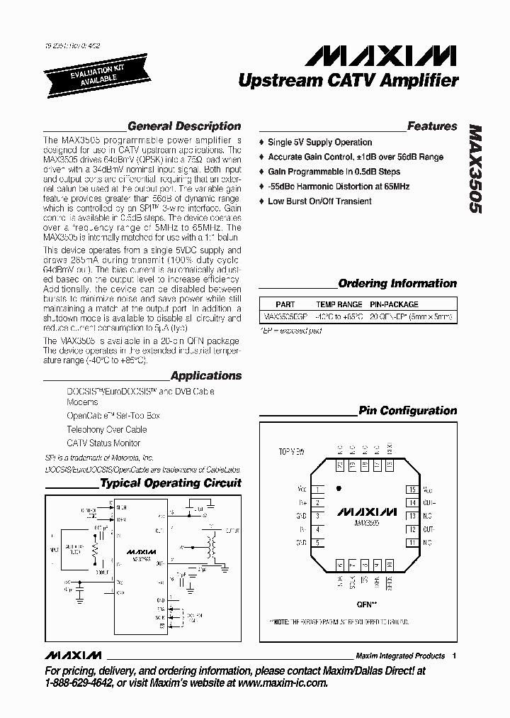MAX3505_292955.PDF Datasheet