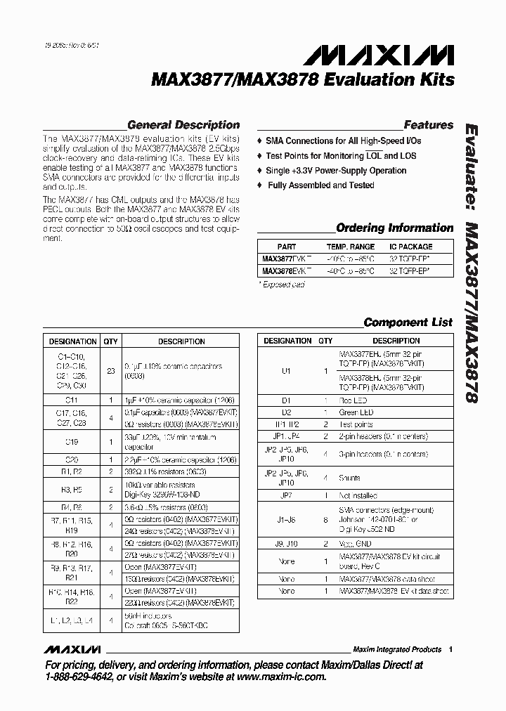 MAX3877EVKIT_290112.PDF Datasheet