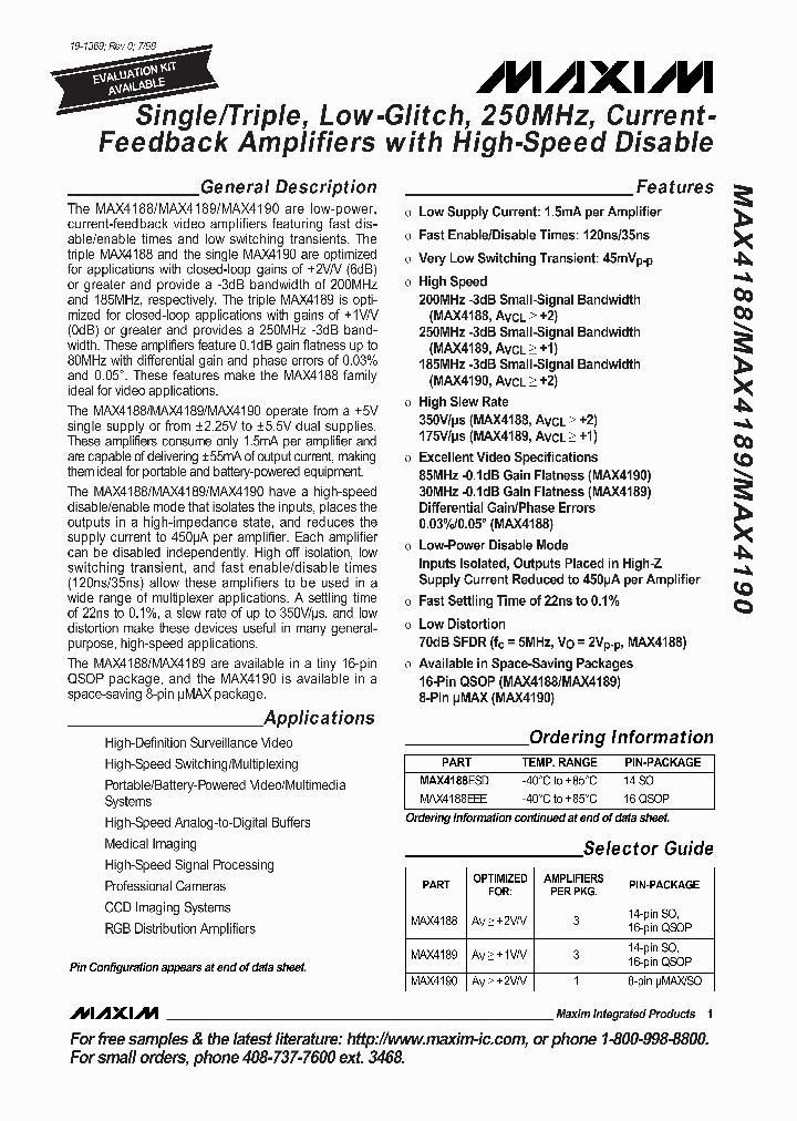 MAX4188_111616.PDF Datasheet