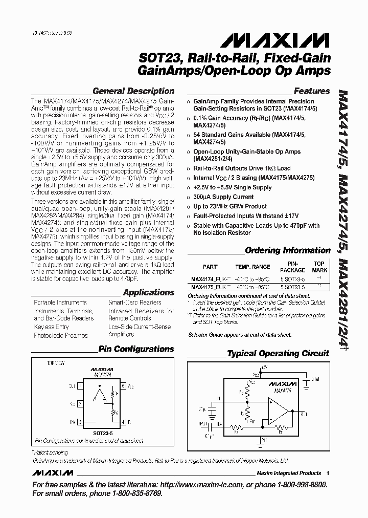 MAX4284EEE_226482.PDF Datasheet