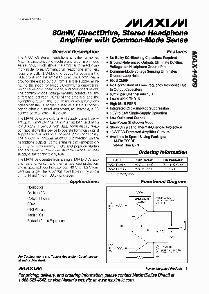 MAX4409_260128.PDF Datasheet