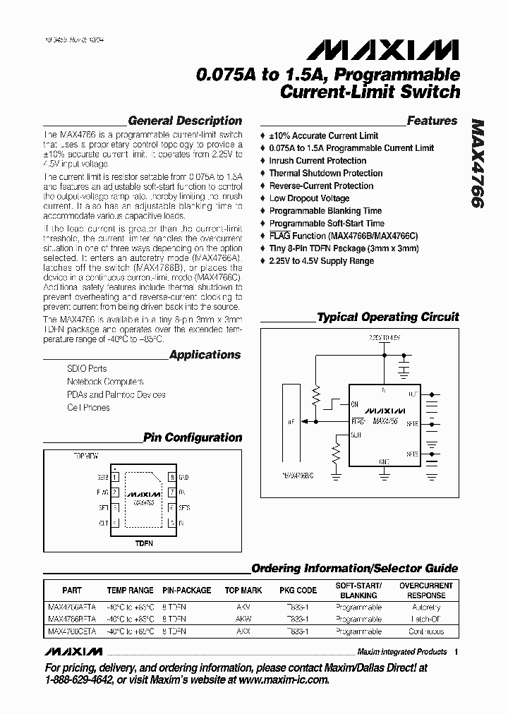 MAX4766_212214.PDF Datasheet