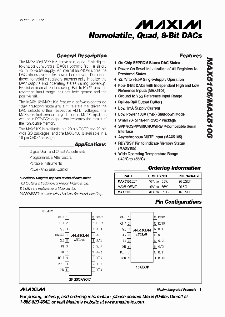 MAX5105_47679.PDF Datasheet