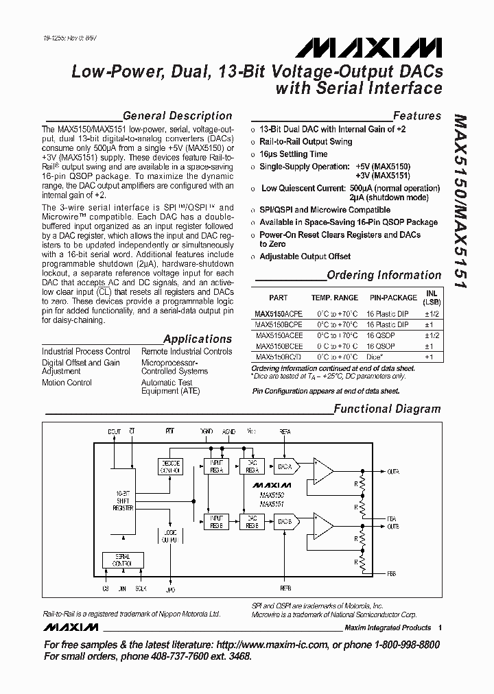MAX5150_116520.PDF Datasheet