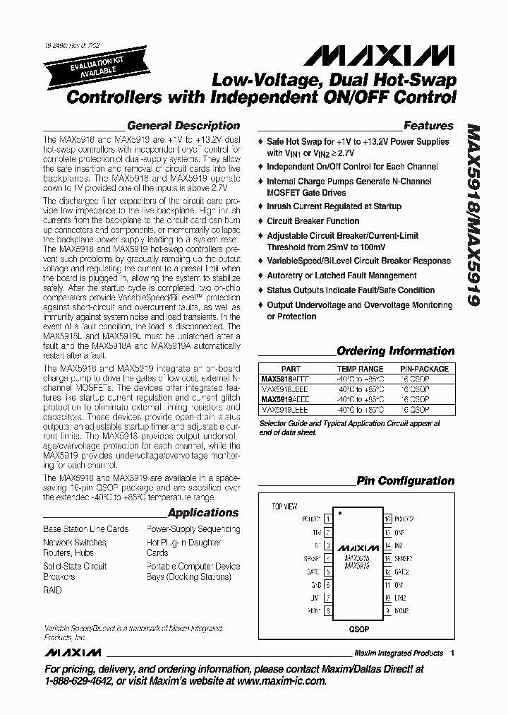 MAX5918_173061.PDF Datasheet
