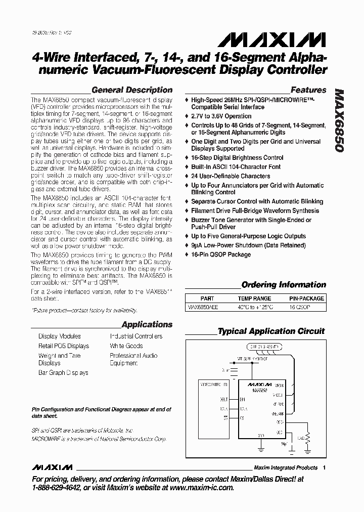 MAX6850_277230.PDF Datasheet
