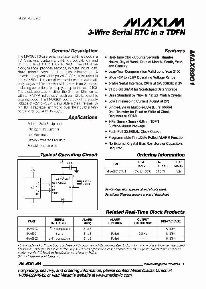 MAX6901_262207.PDF Datasheet