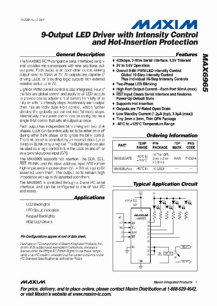 MAX6965AEE_258893.PDF Datasheet