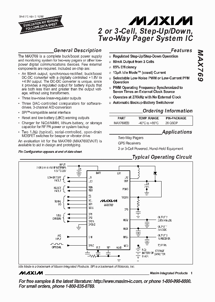MAX769_264770.PDF Datasheet