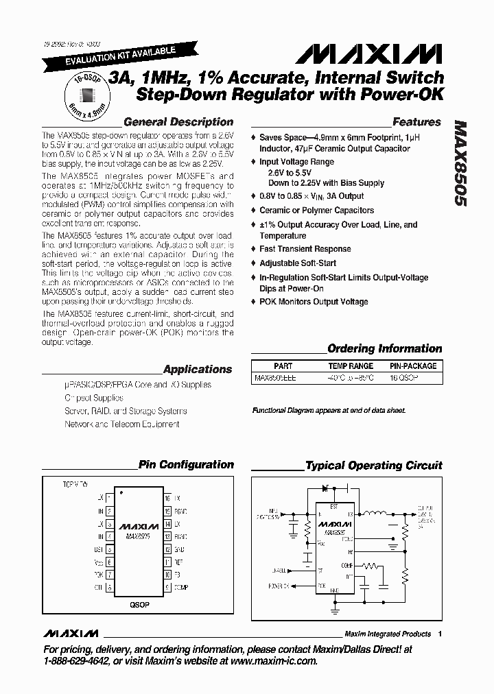 MAX8505EEE_267228.PDF Datasheet