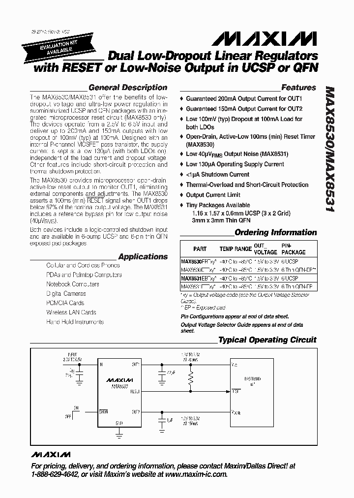 MAX8530_283933.PDF Datasheet