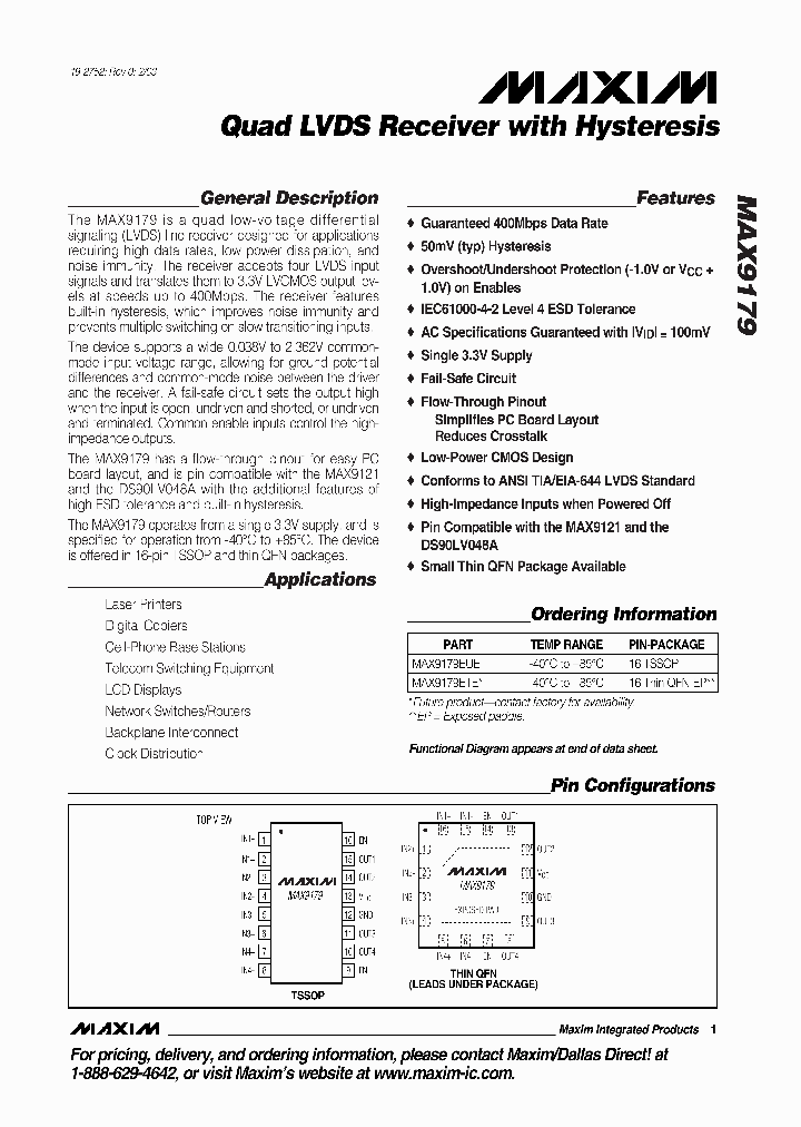 MAX9179_276369.PDF Datasheet