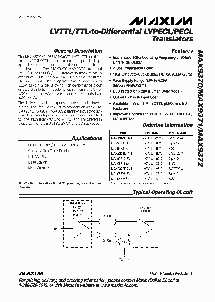 MAX9371_275721.PDF Datasheet