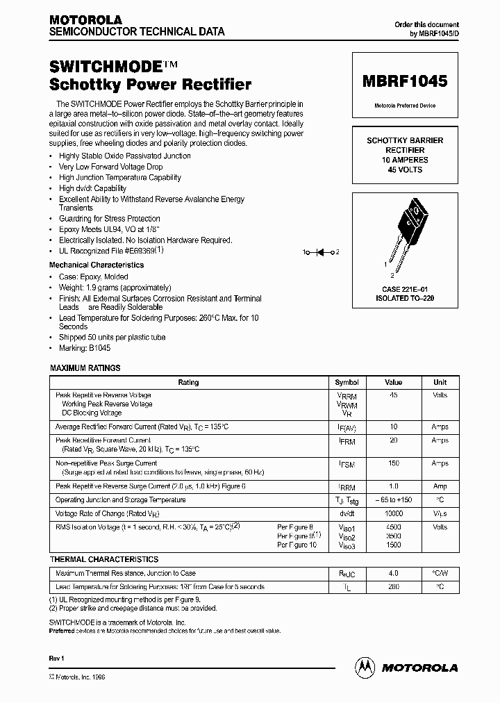MBRF1045D_271583.PDF Datasheet
