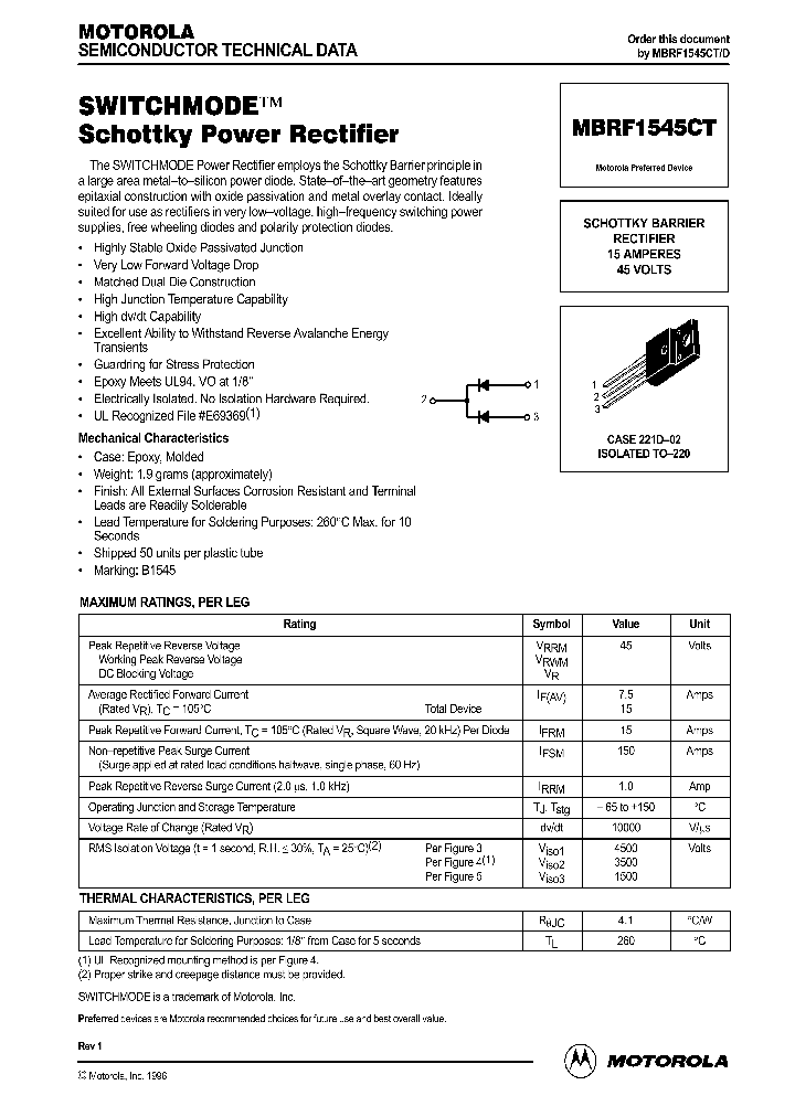 MBRF1545CT_303157.PDF Datasheet