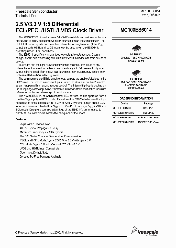 MC100ES6014_228715.PDF Datasheet