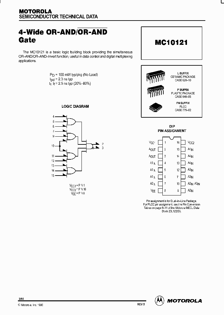 MC10121_97091.PDF Datasheet