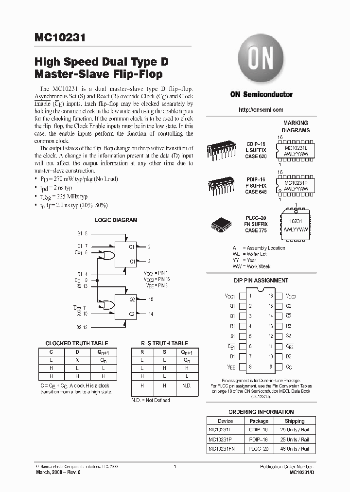 MC10231L_286403.PDF Datasheet