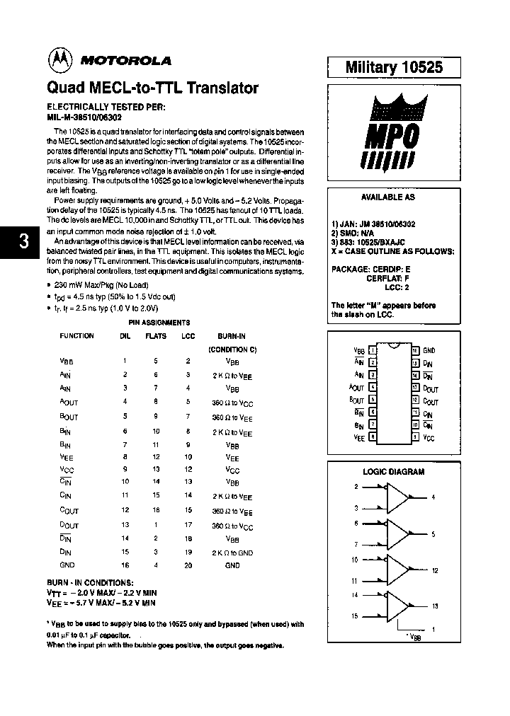 MC10525_284254.PDF Datasheet