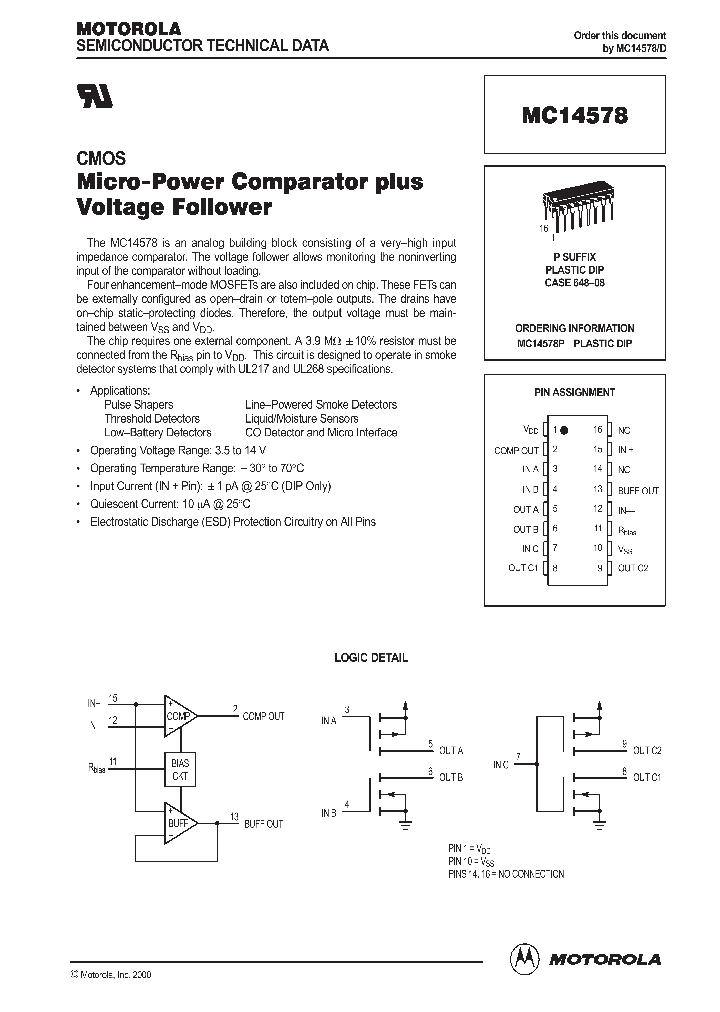 MC14578_274799.PDF Datasheet