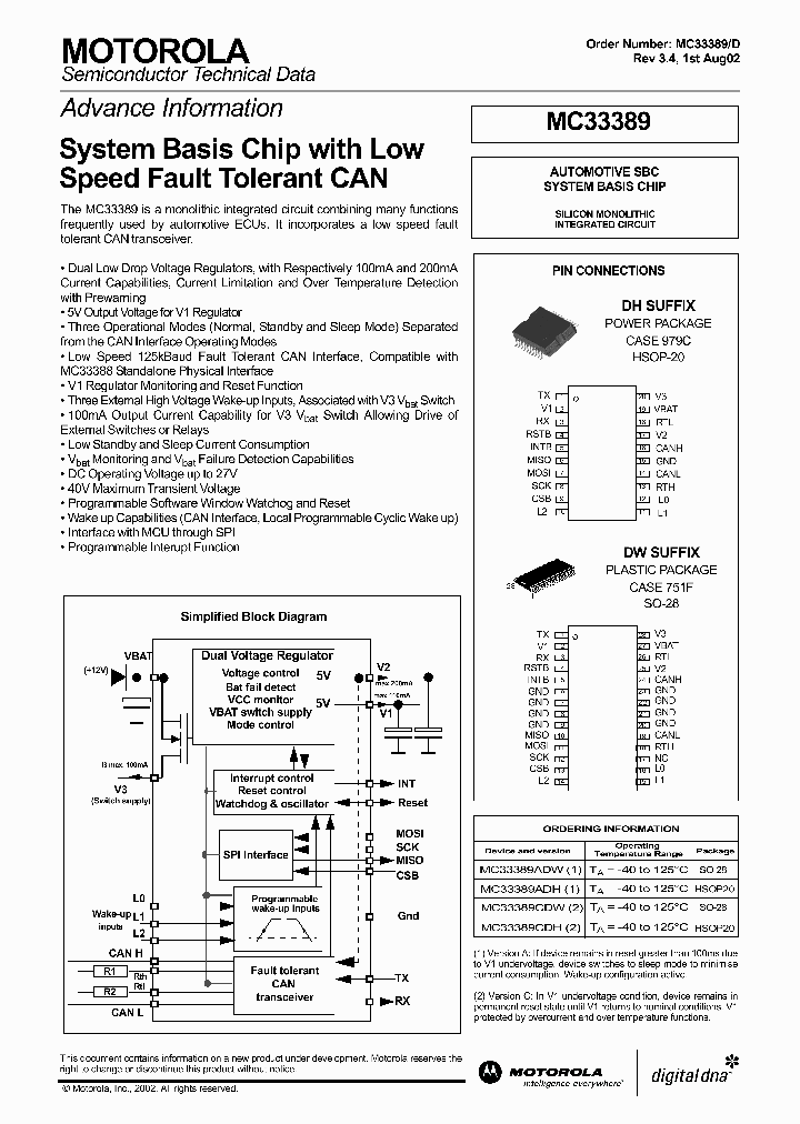 MC33389_236543.PDF Datasheet