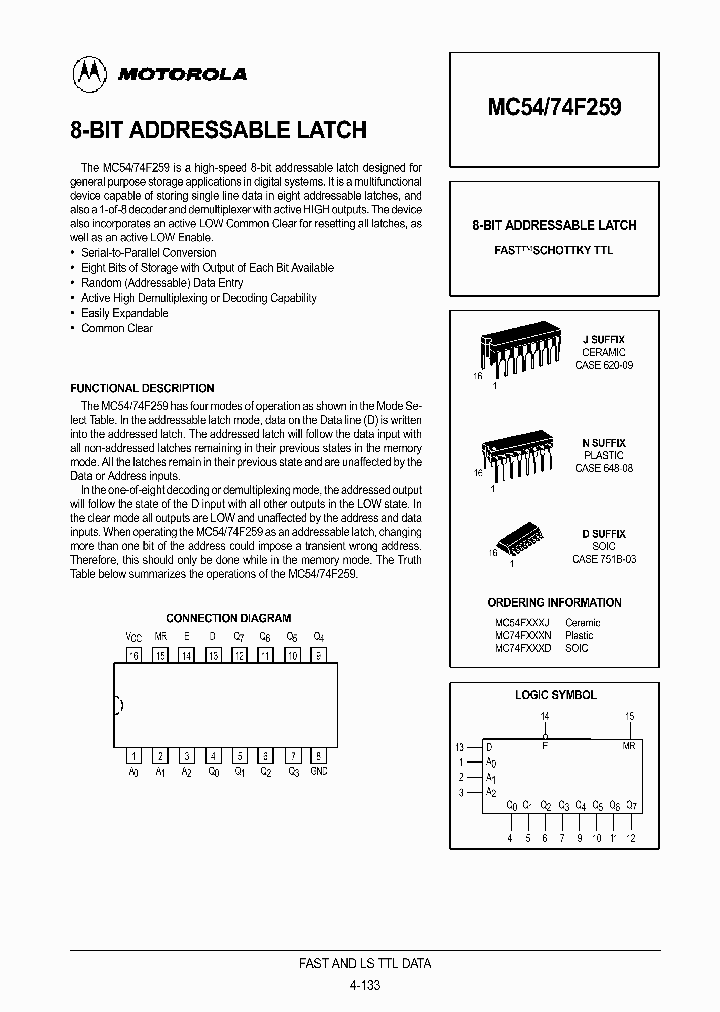 MC74F259D_228533.PDF Datasheet