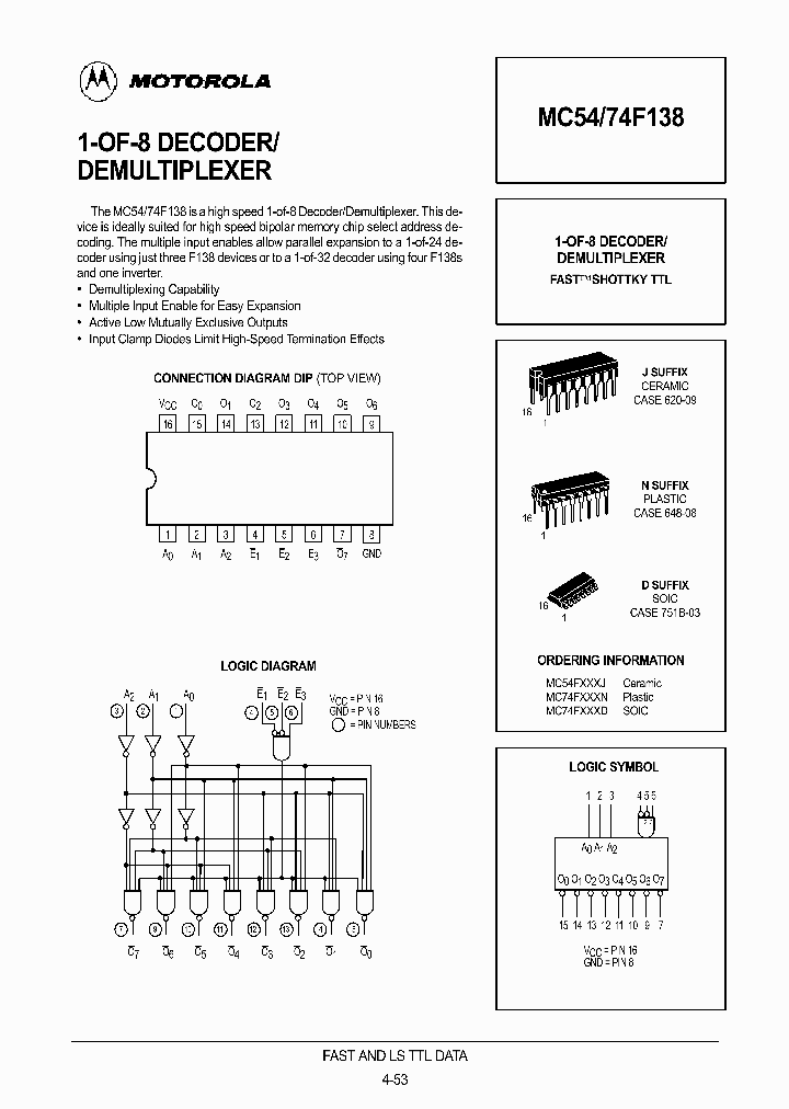 MC74F138_255179.PDF Datasheet