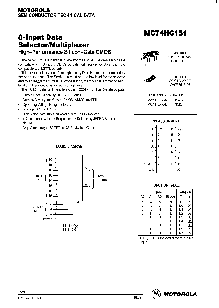 MC74HC151_18578.PDF Datasheet