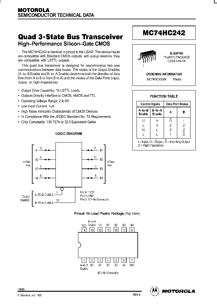 MC74HC242_296535.PDF Datasheet