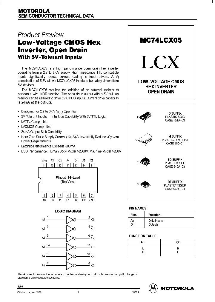 MC74LCX05_276275.PDF Datasheet