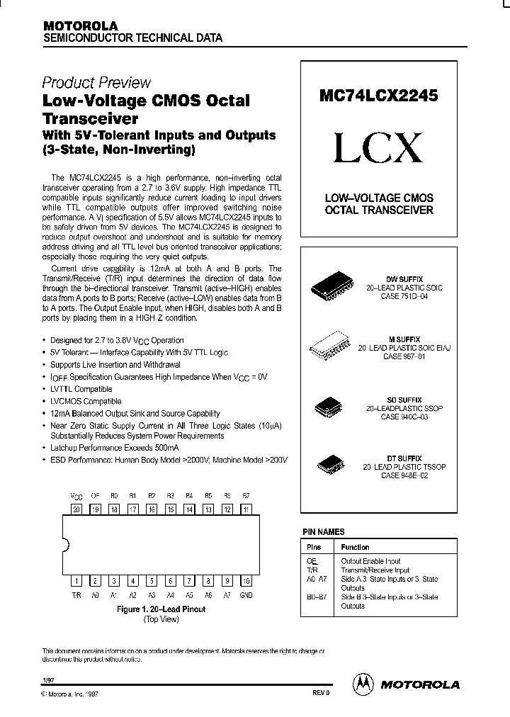 MC74LCX2245_289491.PDF Datasheet
