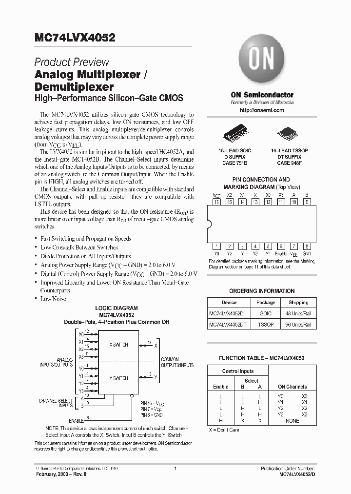 MC74LVX4052_281894.PDF Datasheet