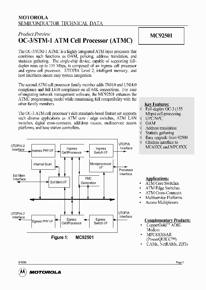 MC92501_280398.PDF Datasheet