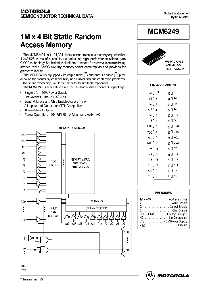 MCM6249_277110.PDF Datasheet
