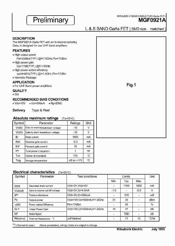 MGF0921A_232279.PDF Datasheet