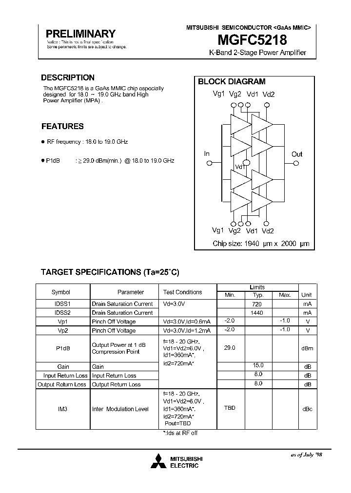 MGFC5218_293937.PDF Datasheet