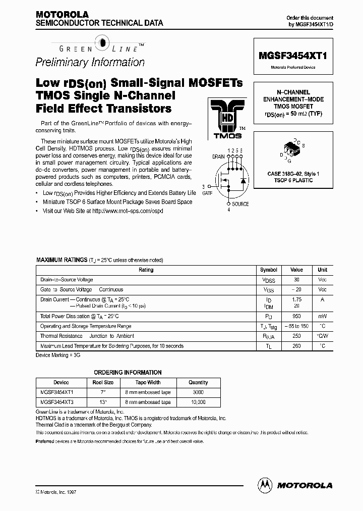 MGSF3454XT1_137346.PDF Datasheet