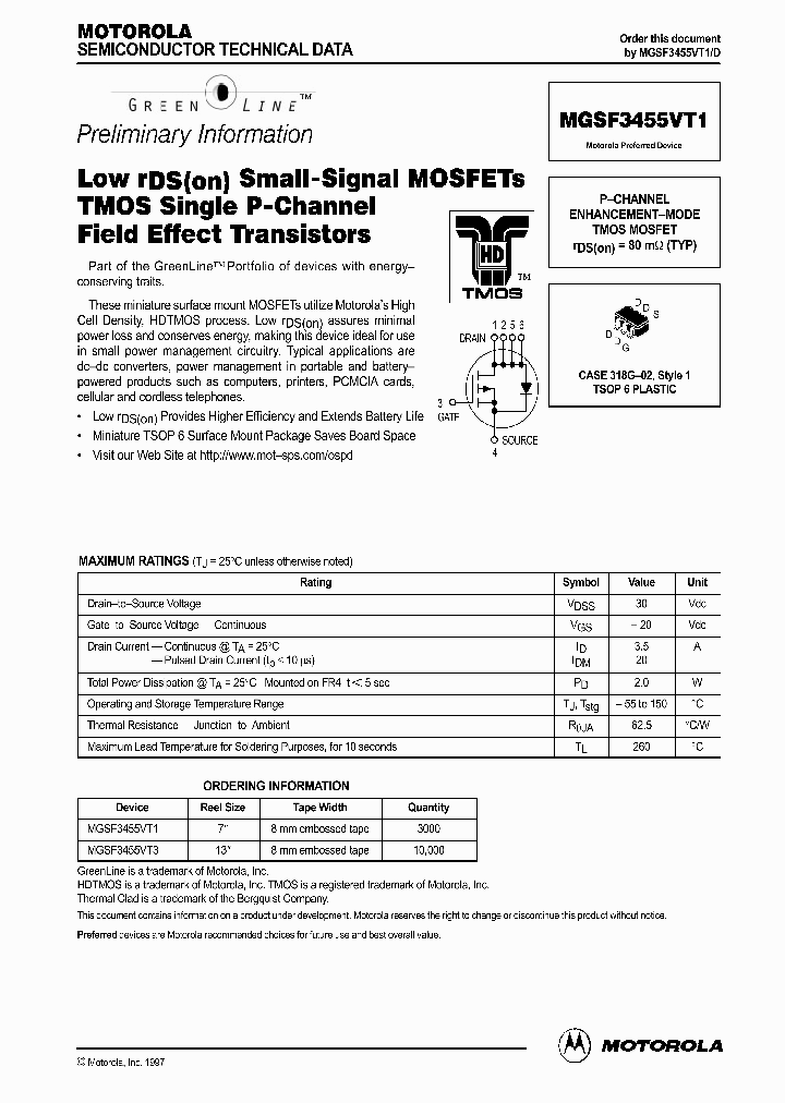 MGSF3455VT1_137347.PDF Datasheet