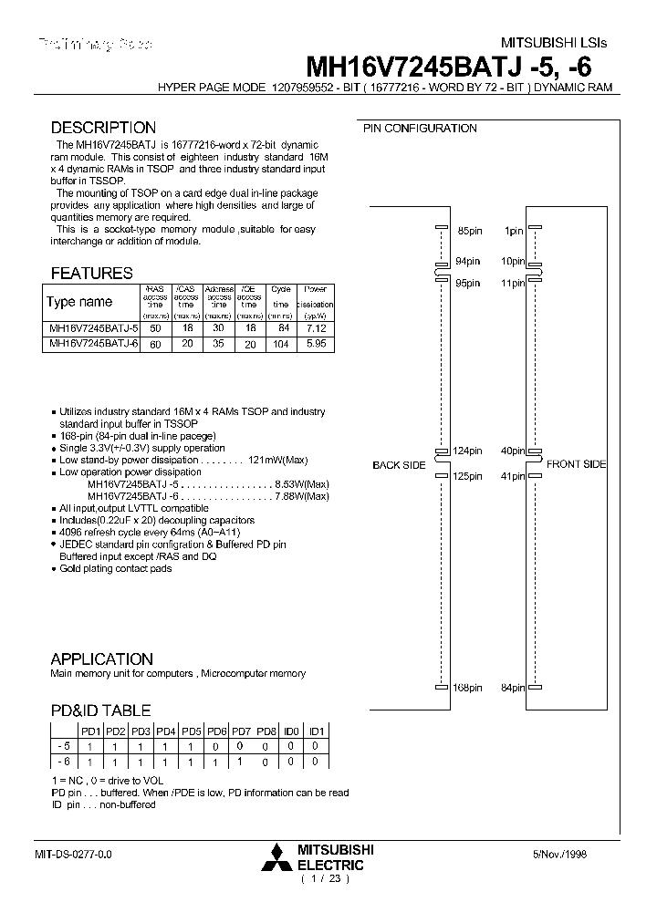 MH16V7245B_266604.PDF Datasheet