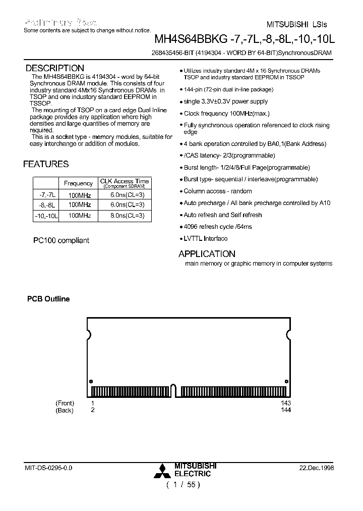 MH4S64BBKG-10L_238995.PDF Datasheet