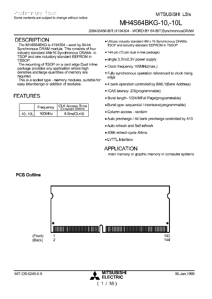 MH4S64BKG-10L_239004.PDF Datasheet