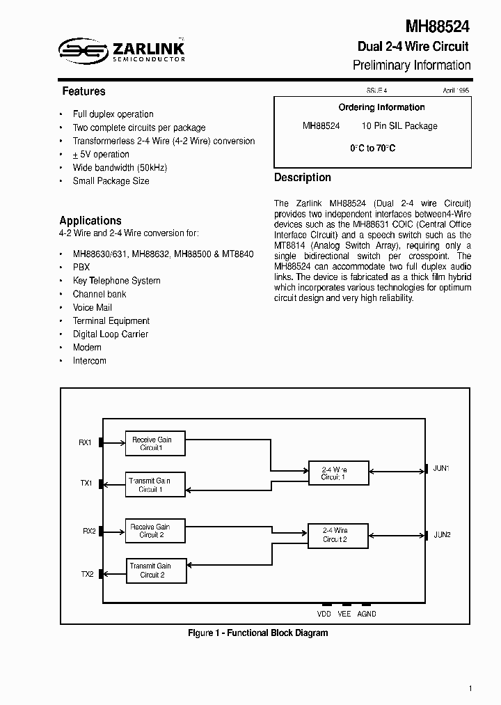 MH88524NBSP_248925.PDF Datasheet