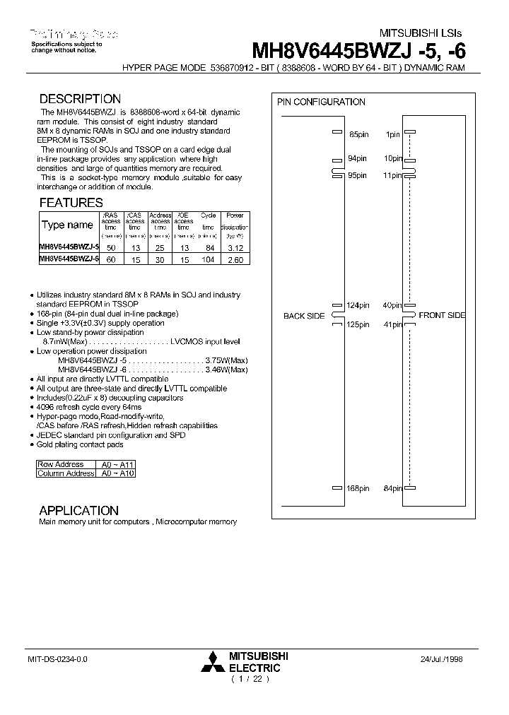 MH8V6445BWZJ-6_296525.PDF Datasheet
