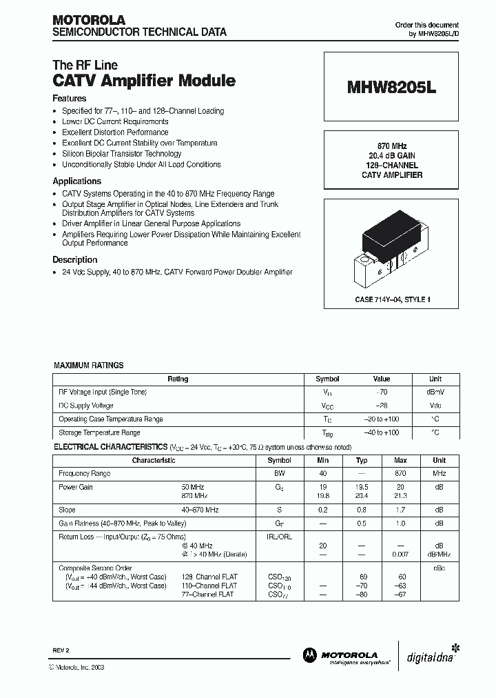 MHW8205L_287480.PDF Datasheet