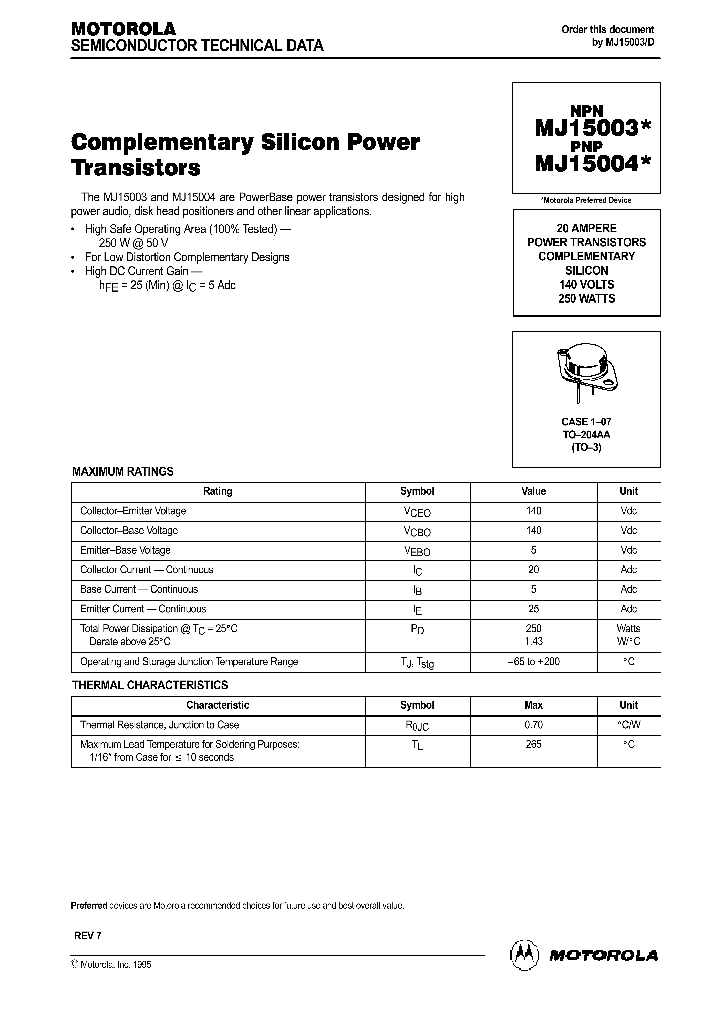 MJ15003_284761.PDF Datasheet