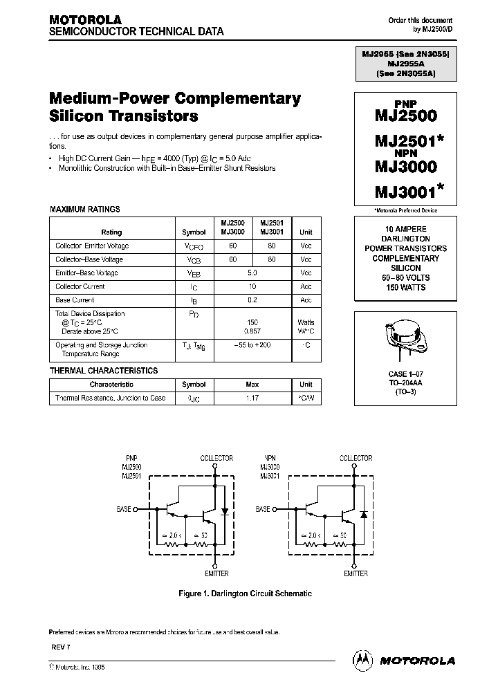 MJ2500_261330.PDF Datasheet