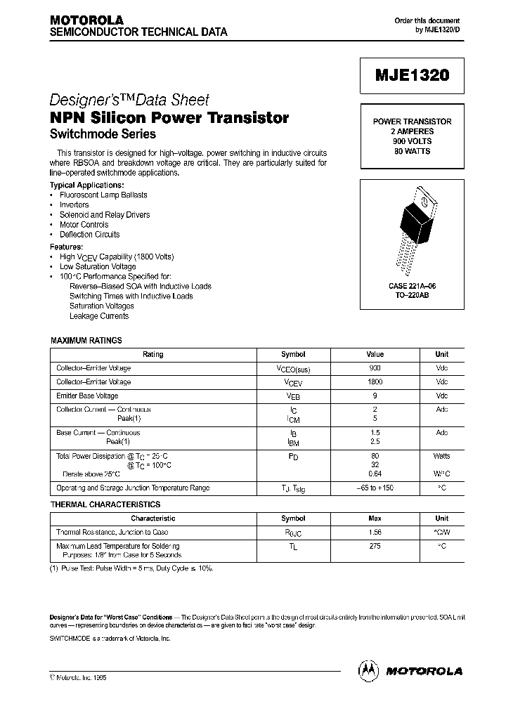 MJE1320_276564.PDF Datasheet