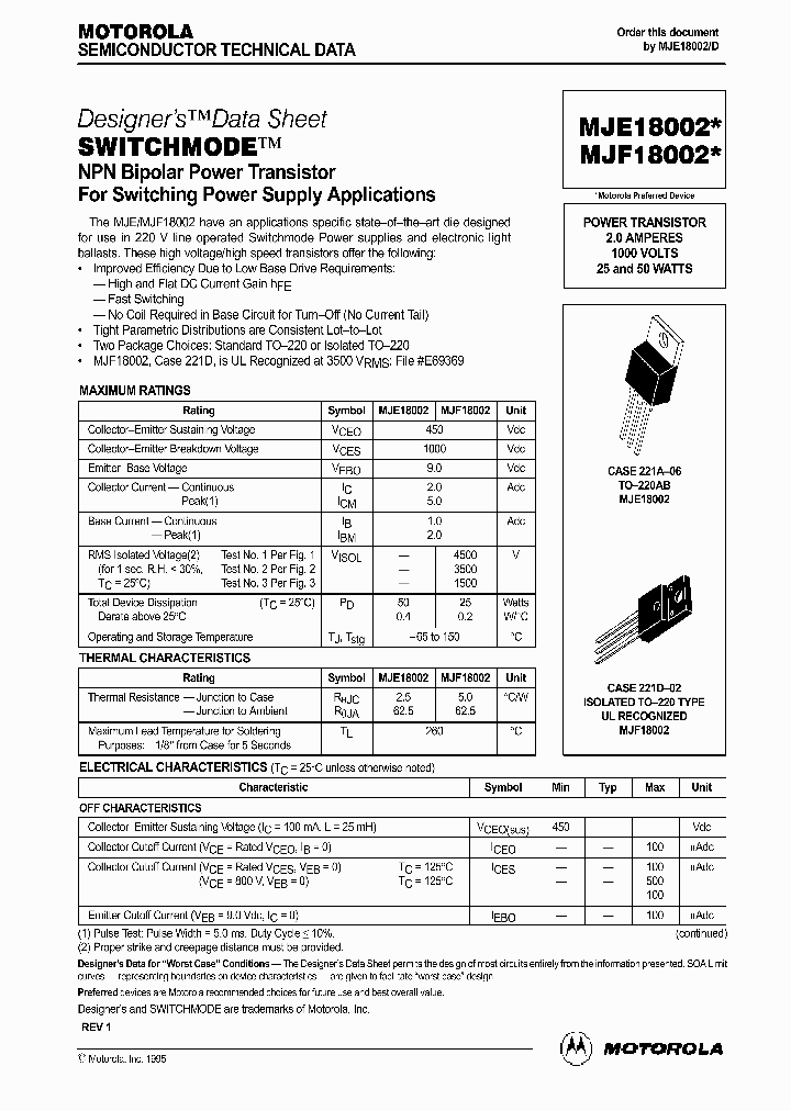 MJE18002_276549.PDF Datasheet