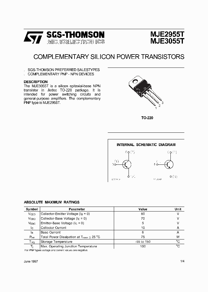 MJE2955T_291096.PDF Datasheet